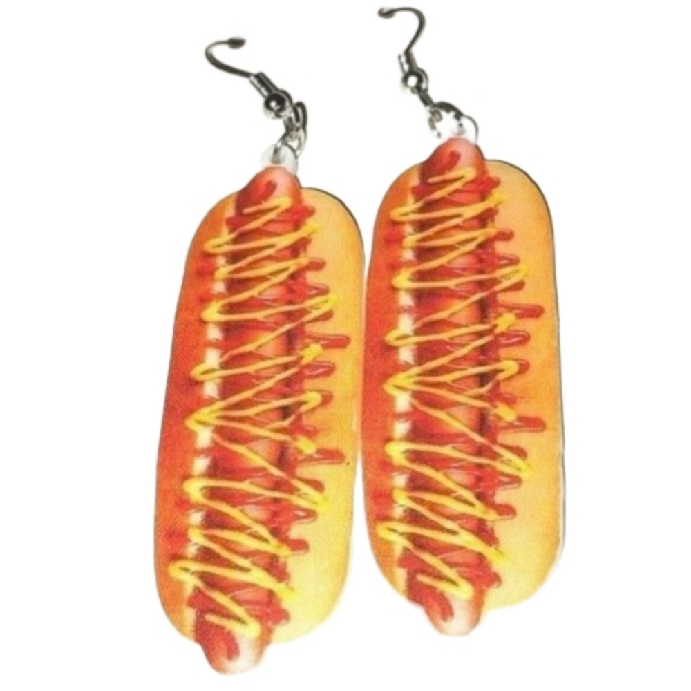 Fun dangling acrylic 5D pendant earrings